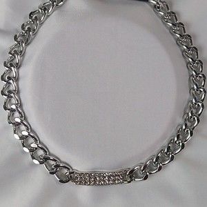 💎💞Rectangle Rhinestone Pendent Choker!